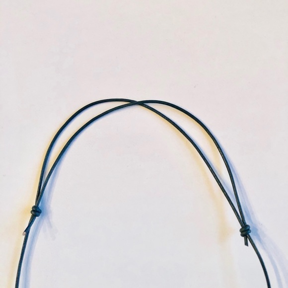 ‘Teal Twist’ Adjustable Bubblegum Bead Necklace - Picture 3 of 5